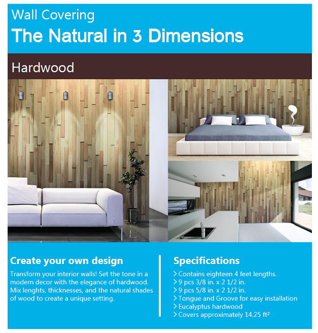 Wall covering in 3D